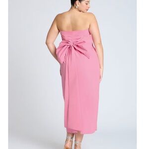 Eloquii Elegant Pink Strapless Dress with Bow 20W NWT